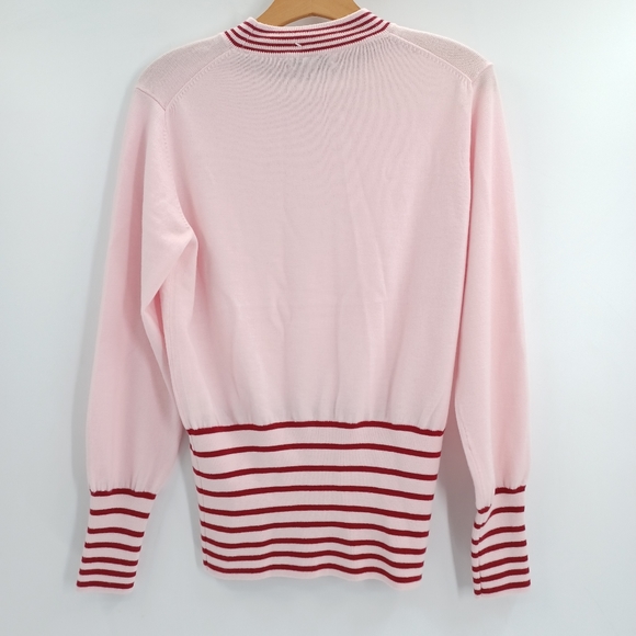 Milly Striped Crew Neck Sweater - Picture 4 of 9